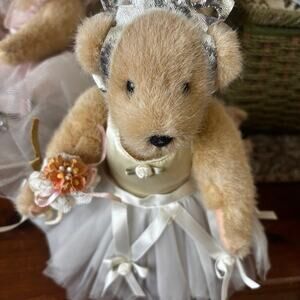 Ballerina Teddy Bear Muffy Vanderbear 1990s tiara tutu ballet slippers